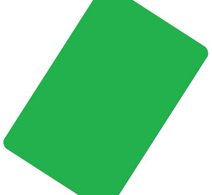 Eine grüne Karte.