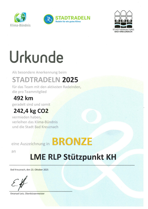 Bronze für das LME RLP