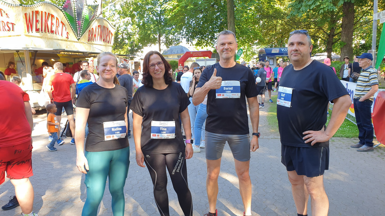 Laufgruppe des LME RLP 2022 Ein Teil der Laufgruppe des LME RLP vor dem Start.